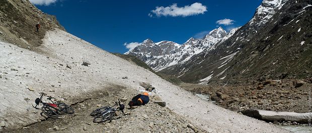 велосипед в Лахул, cycling in Lahaul