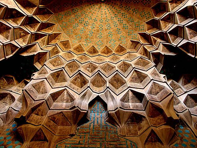 Иран, Персия, потолки, архитектура, исламская архитектура, ислам