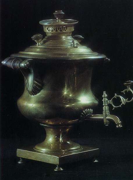 Самовар, форма "Кратер". 40-гг. XIX века. Медь.