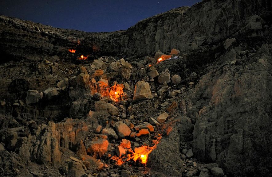 Захватывающие снимки вулкана Kawaha Ijen