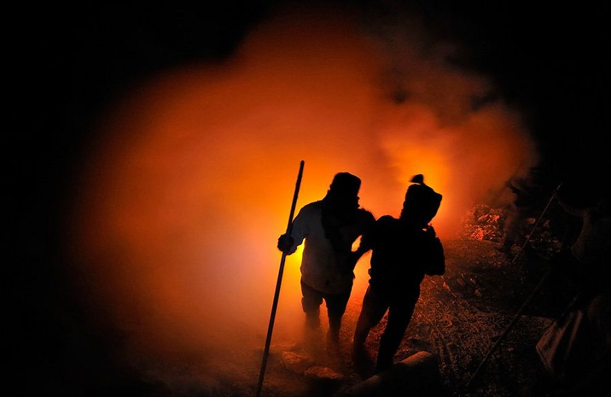 Захватывающие снимки вулкана Kawaha Ijen